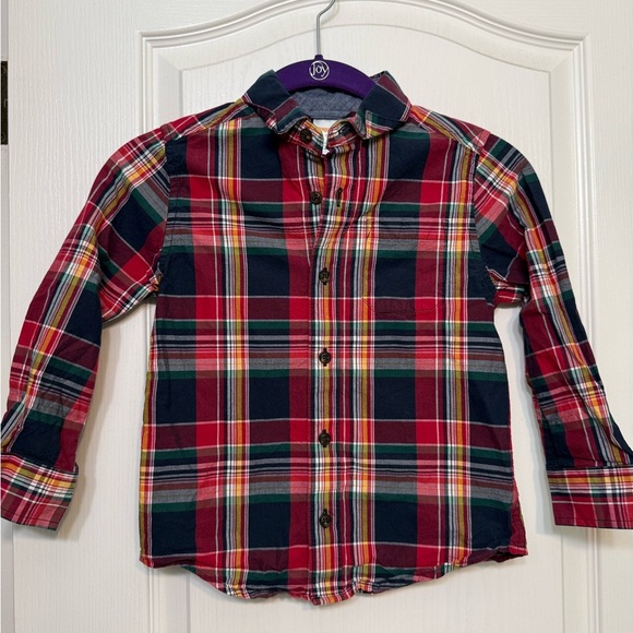 NWOT Boys Plaid Button Down Shirt - Picture 3 of 6